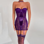 Provocative Sheer Lace Corset Nightie for Passionate Nights