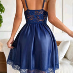 Satin Babydoll Chemise with Underwire Cups