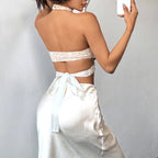 Elegant Floral Lace Corset Top