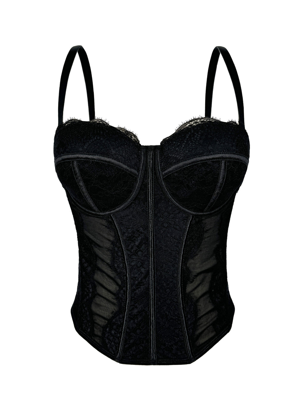 Floral Lace Corset Lingerie Top