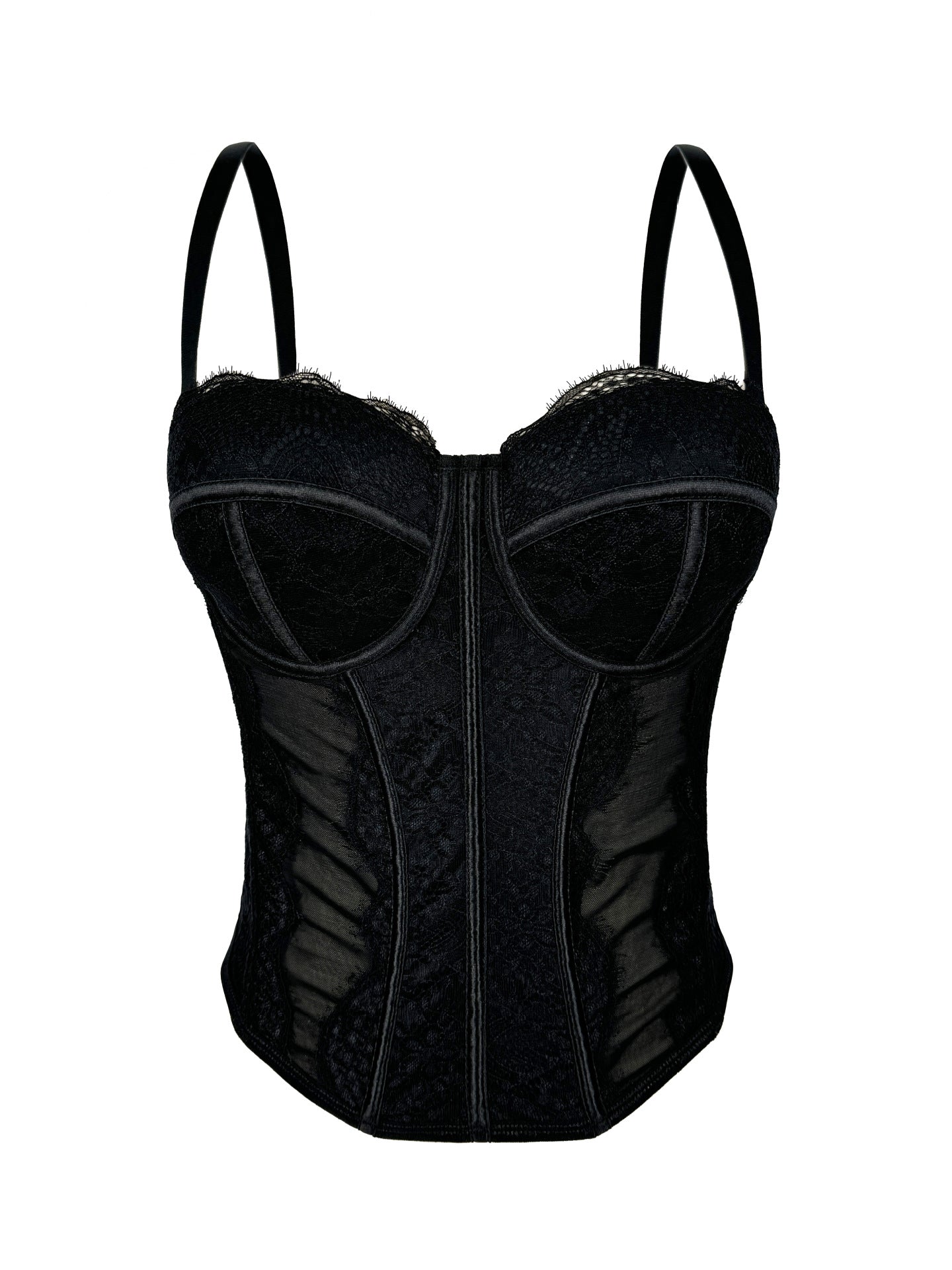 Floral Lace Corset Lingerie Top