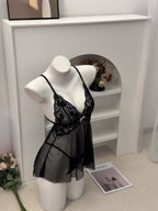 Elegant Hollow Tulle Erotic Chemise