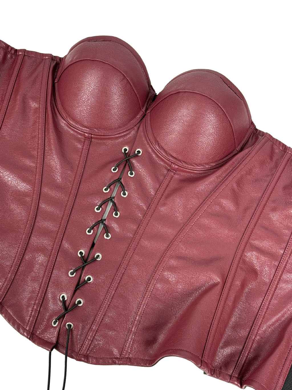 Seductive Gothic-Style Corset Bustier with Adjustable Shoulder Straps
