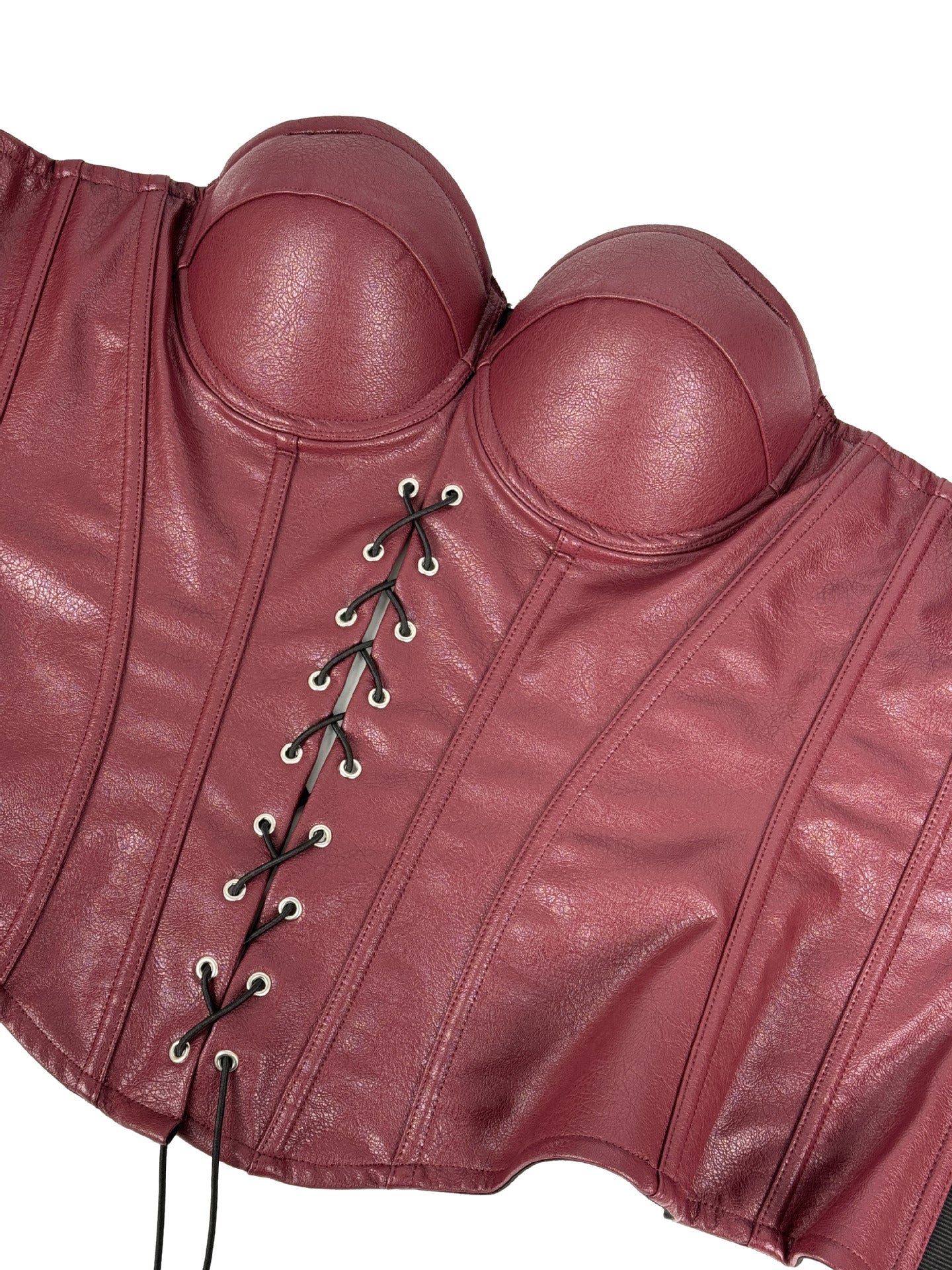 Seductive Gothic-Style Corset Bustier with Adjustable Shoulder Straps
