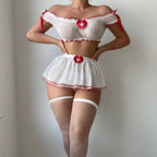 Nurse Role Play Lingerie Set with Heart Detail