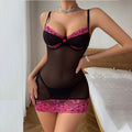 Sultry Deep V Push Up Back Cutout Mini Chemise