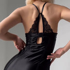 Provocative Sheer Lace Corset Nightie for Passionate Nights