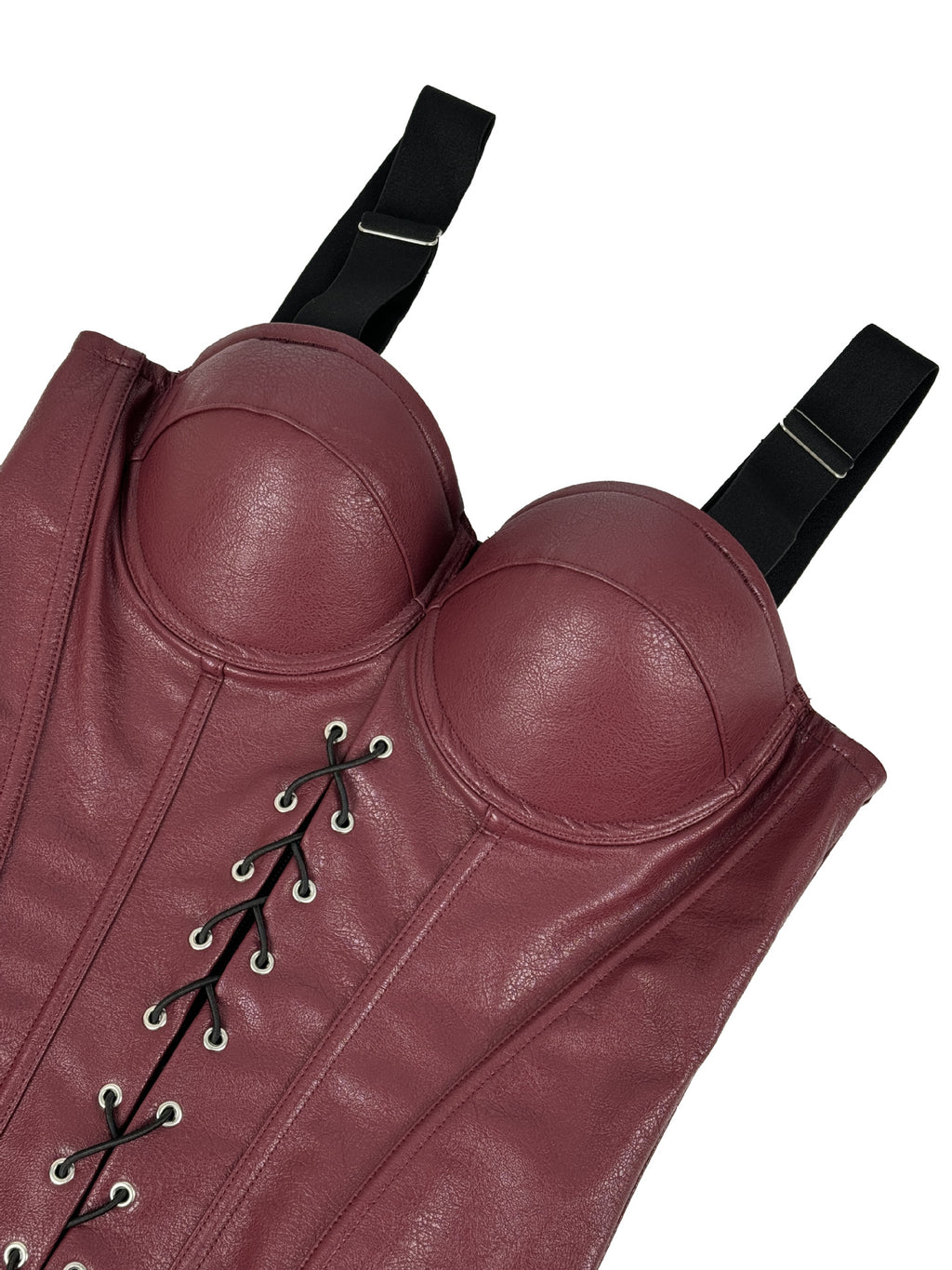 Seductive Gothic-Style Corset Bustier with Adjustable Shoulder Straps