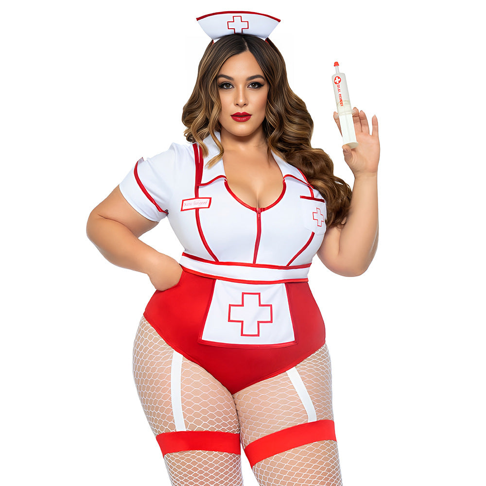 Nurse role-play set + hat + stockings