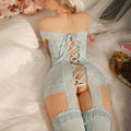 Sheer Lace Corset‑Style Lingerie Dress