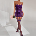 Provocative Sheer Lace Corset Nightie for Passionate Nights