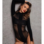 Erotic High-Neck Mesh Teddy to Ignite Your Intimacy