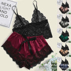 New Lace Lingerie Pajama Set, 2-Piece