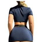 Sexy Police Officer Cosplay Lingerie Set