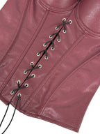 Seductive Gothic-Style Corset Bustier with Adjustable Shoulder Straps
