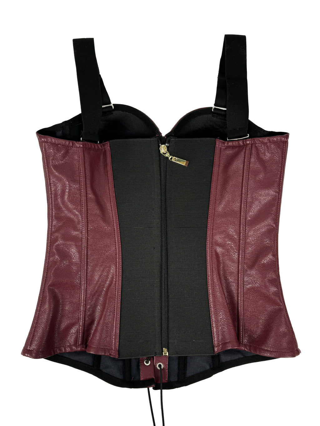 Seductive Gothic-Style Corset Bustier with Adjustable Shoulder Straps