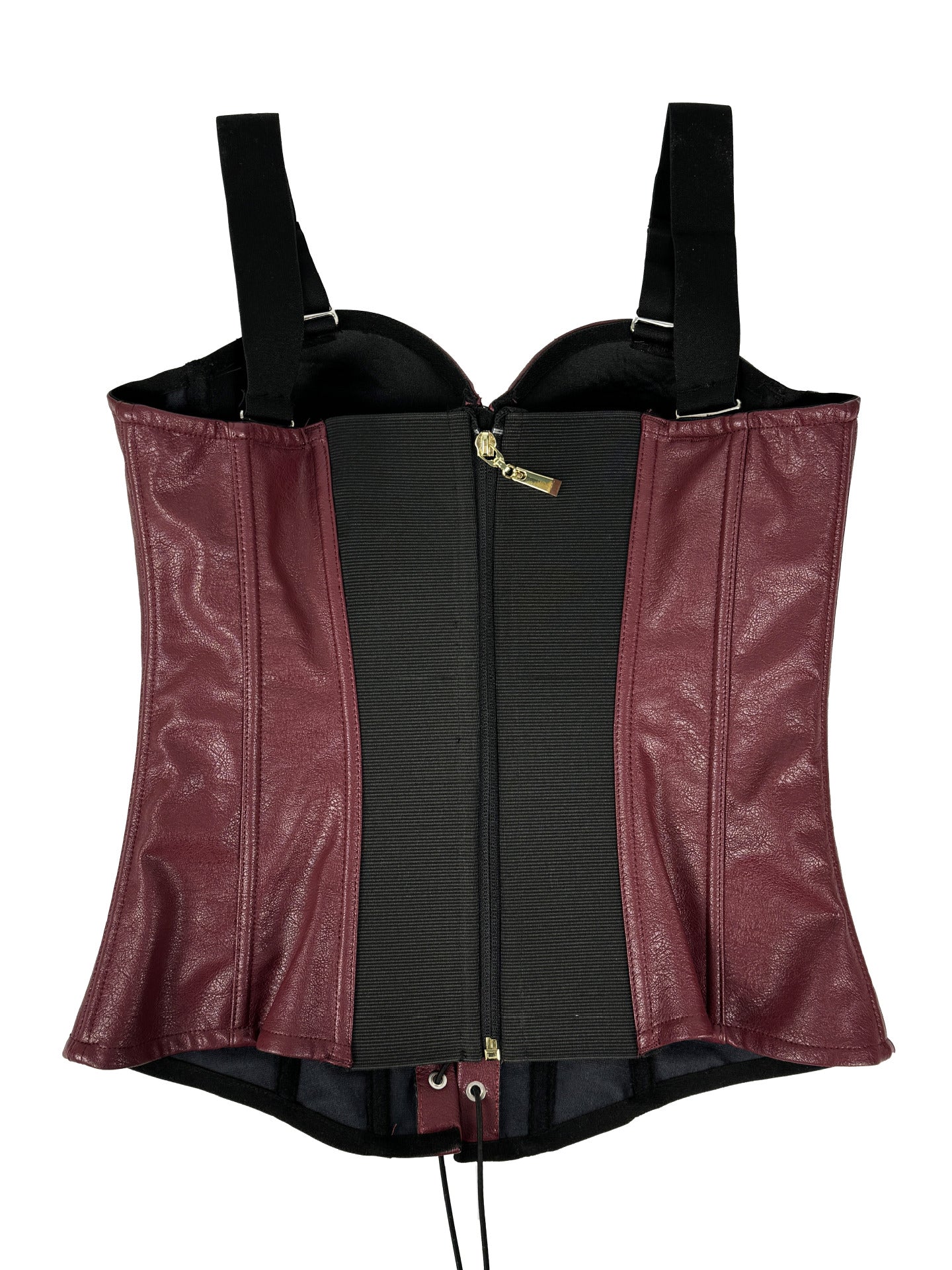 Seductive Gothic-Style Corset Bustier with Adjustable Shoulder Straps