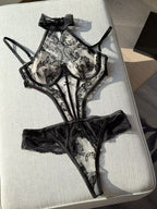 Hollow Sheer Lace Erotic Intimate Underwear Set