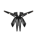 Pearl Beaded Strappy Thong Lingerie with Satin Bow Detail