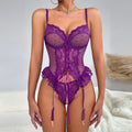 Ruffle Frill See-Through Private Date Corset Nightwear