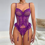 Ruffle Frill See-Through Private Date Corset Nightwear
