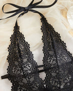 Women's Solid Color Lace Breathable Lingerie Teddy Bodysuit