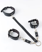 Leather Wrist Cuffs & Back Straps with Collar
