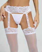 One-piece Stockings with Mesh Straps