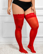 Plus Size One-piece Knee-high Stockings