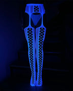 Crotchless Luminous Lace Garter Stockings