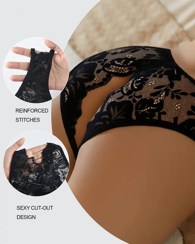 Women's Sexy Lace Open-crotch Panties
