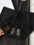 Sexy Seamless Lace Mesh Openwork Panties