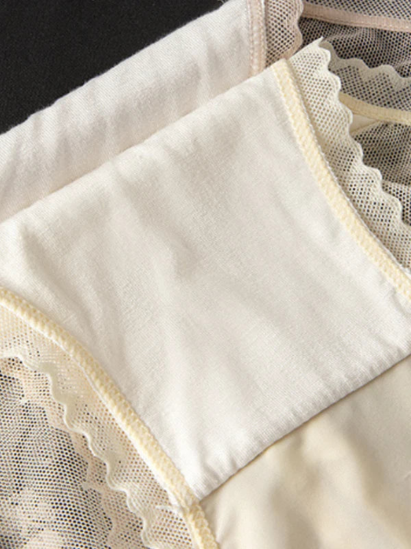 Sexy Seamless Lace Mesh Openwork Panties