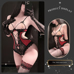 Sexy Open-Crotch Lace Bodysuit