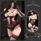 Sexy Open-Crotch Lace Bodysuit