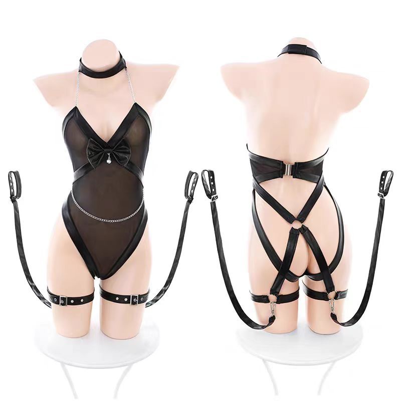Sexy Fishnet Cutout Suspender Bodystocking Lingerie