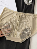 Sexy Seamless Lace Mesh Openwork Panties