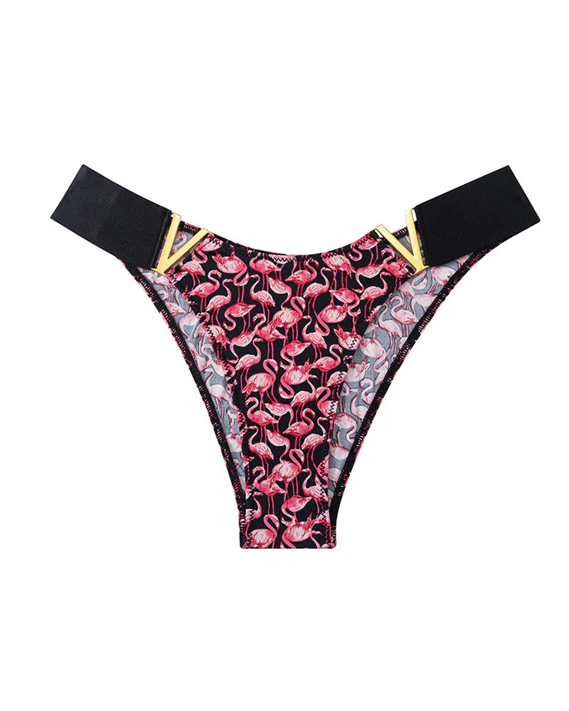 Seamless Sexy Colorblock Printed Panties