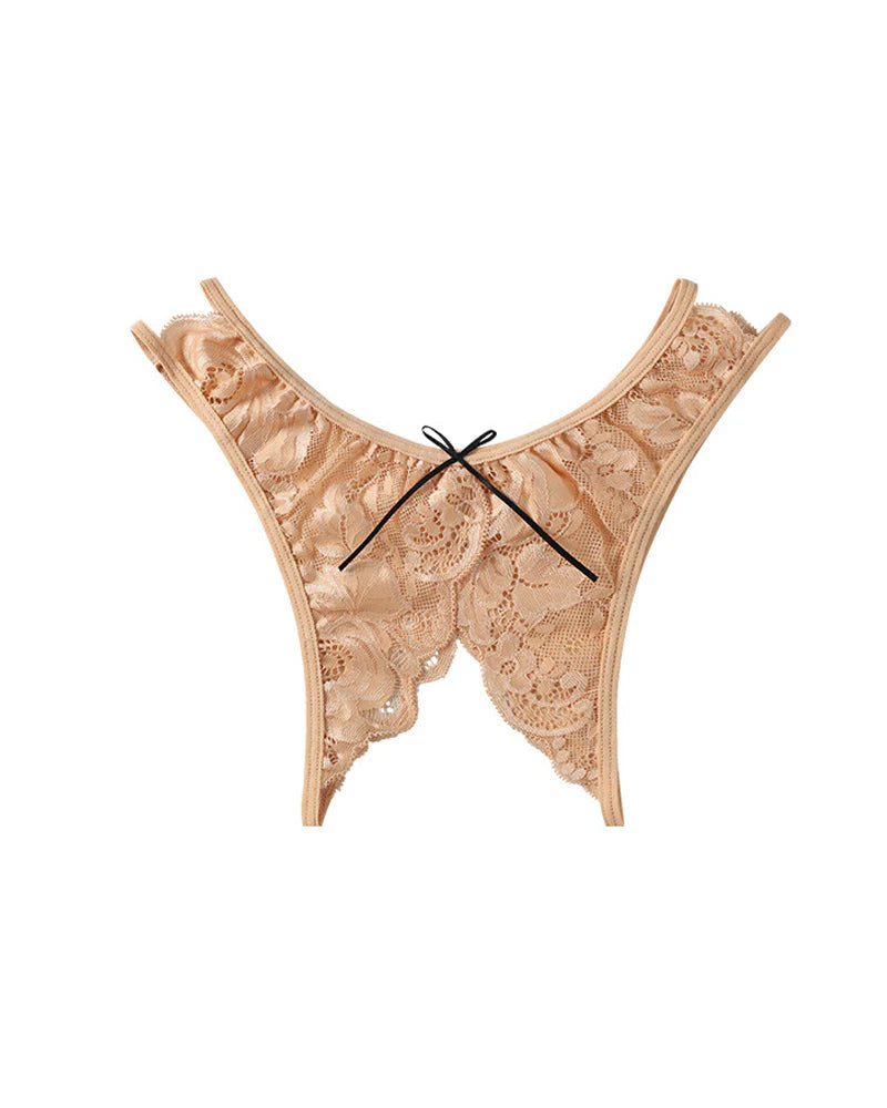 Women's Sexy Lace Open-crotch Panties