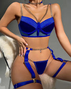 Metal Chain Decorative Sexy Lingerie Set