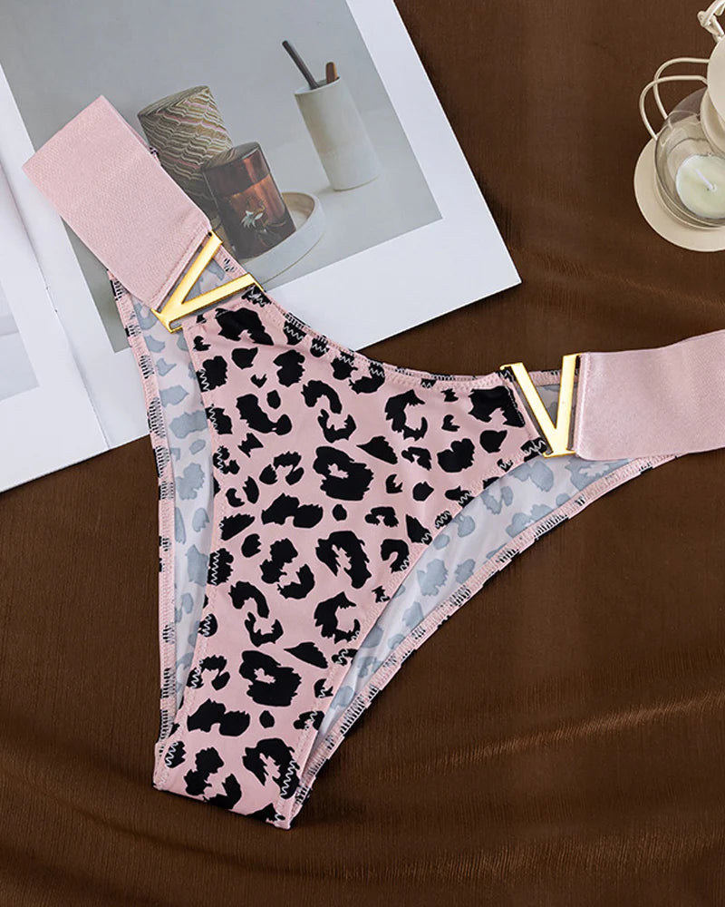 Seamless Sexy Colorblock Printed Panties