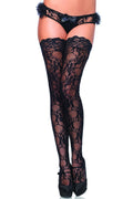 Stay Up Floral Lace Top Stockings