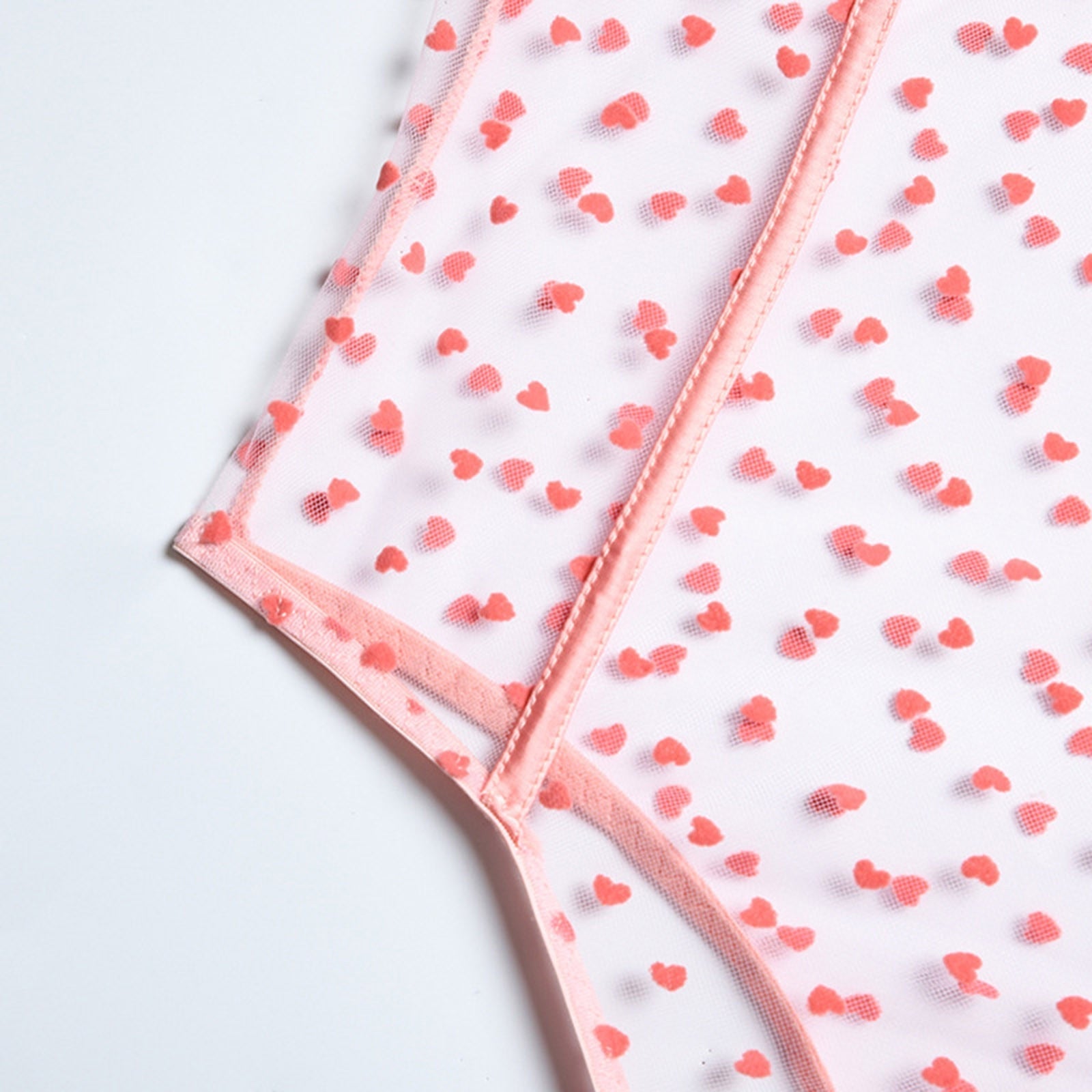 Pink bodysuit with exquisite embroidery