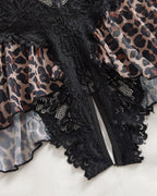 Women's Solid Color Lace Breathable Lingerie Teddy Bodysuit
